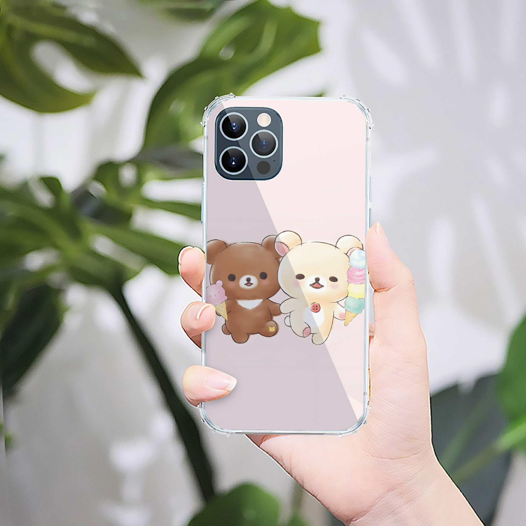 （画像用） リラックマ リラックマ キイロイトリ Rilakkuma Korilakkuma Kiiroitori 【iPhone 12シリーズ対応】透明スマホケース（クリアソフトケース）